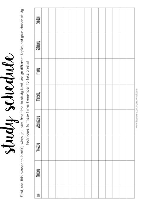 Study Timetable Template, Study Planner Printable Free, Study Schedule Template, Study Planner Free, Free Planner Printables, Timetable Template, Study Planner Printable, Student Planner Printable, To Do Planner