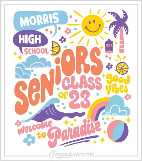 Class Shirt Ideas, Senior Shirt Ideas, Senior Hoodies, Staff Design, Class Of 23, School Spirit Shirts Designs, Senior Class Shirts, Senior Sweatshirts, Senior Year Things