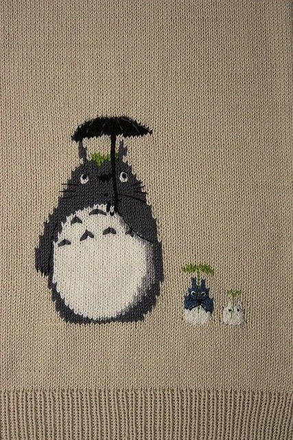 Totoro Sweater, Crochet Totoro, Crochet Fashion Patterns, Border Pattern, Knitting Charts, Garter Stitch, Yarn Art, Knitting Inspiration, Crochet Fashion