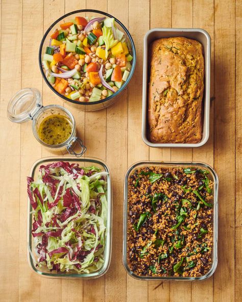 How I Prep a Week of Easy Meals That Are Mostly Vegetables | Kitchn | Inspiring cooks, nourishing homes | Bloglovin’ Vegetable Meal Prep For The Week, One Week Meal Plan, Easy Veggie, Creamy Pesto, Easy Meal Plans, Vegetable Seasoning, Meal Prep For The Week, Week Meal Plan, Tahini