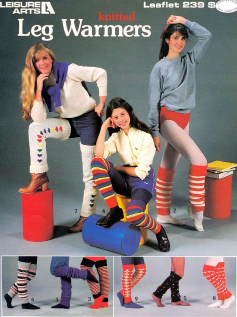 Leg Warmers Leg Warmers Knitting Pattern, Leg Warmers Pattern, Knitted Leg Warmers, 80s Nostalgia, Good Ole Days, Leisure Arts, My Childhood Memories, 1980s Fashion, Those Were The Days