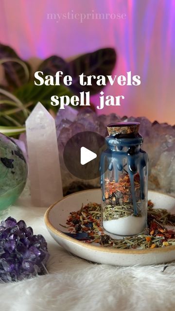 Safe Travel Spell Jar, Travel Protection Spell Jar, Travel Spell Jar, Safe Travels Spell Jar, Safe Travels Spell, Return Spell, Travel Spell, Protective Herbs, Spell Kits