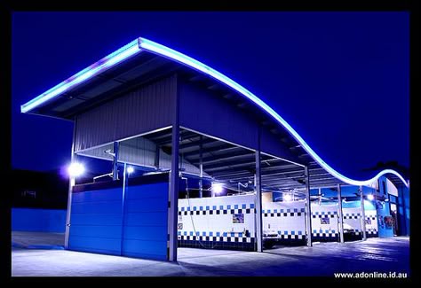 Car Wash Ideas, Car Wash Design, Self Service Car Wash, Car Wash Systems, Steam Car Wash, Green Canopy, Car Wash Business, Automatic Car Wash, Car Wash Equipment