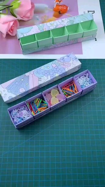 Box Papercraft, Diy Crafts Bookmarks, Book Crafts Diy, Paper Craft Videos, Easy Paper Crafts Diy, Quick Crafts, Handmade Paper Crafts, Paper Craft Diy Projects, Kraf Diy