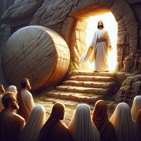 Jesus Christ Resurrection Art, Jesus Resurrection Pictures, Easter Jesus Resurrection, Christ Resurrection, Jesus Christ Resurrection, Jesus Love Images, Resurrection Of Jesus Christ, Biblical Artwork, Church Inspiration