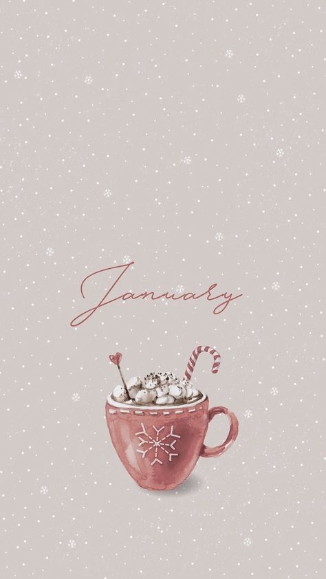 January Wallpaper, Holiday Iphone Wallpaper, Hello January, Christmas Phone Wallpaper, Cute Christmas Wallpaper, Hello Winter, Winter Wallpaper, Dessin Adorable, Christmas Mood