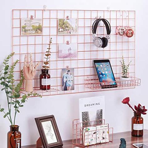 Wall Grid, Photo Wall Hanging, Photo Hanging, Decoration Storage, Grid Panel, Office Mat, Hanging Display, Dorm Room Inspiration, Display Wall