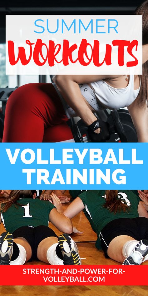 Summer workouts and volleyball training Before Volleyball Workout, Volleyball Cardio Workout, Weight Training For Volleyball Players, Volleyball Summer Workout, Volleyball Bonding Activities, Off Season Volleyball Workouts, Volleyball Conditioning Workouts Gym, Volleyball Strength Training, Summer Volleyball Workouts