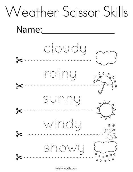 Pre K Activity, Weather Lesson Plans, Seasons Preschool, Seasons Lessons, Weather Lessons, Preschool Weather, Tracing Worksheets Preschool, Sorting Games, Scissor Skills