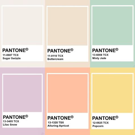 Pastel And Neutral Color Palette, Retro Spring Color Palette, Spring Color Swatches, Pastel Pantone Palette, Soft Girl Color Palette, Pastel Cottagecore Color Palette, Spring Pantone Colors, Easter Color Palette 2024, Pastel Color Pantone