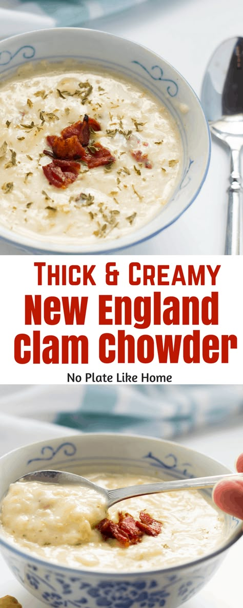 Traditional Clam Chowder, Boston Clam Chowder Recipe, Best Clam Chowder Recipe, Moms Spaghetti, Best Clam Chowder, Clam Chowder Soup, Clam Chowder Recipe, Chowder Recipes Seafood, New England Clam Chowder