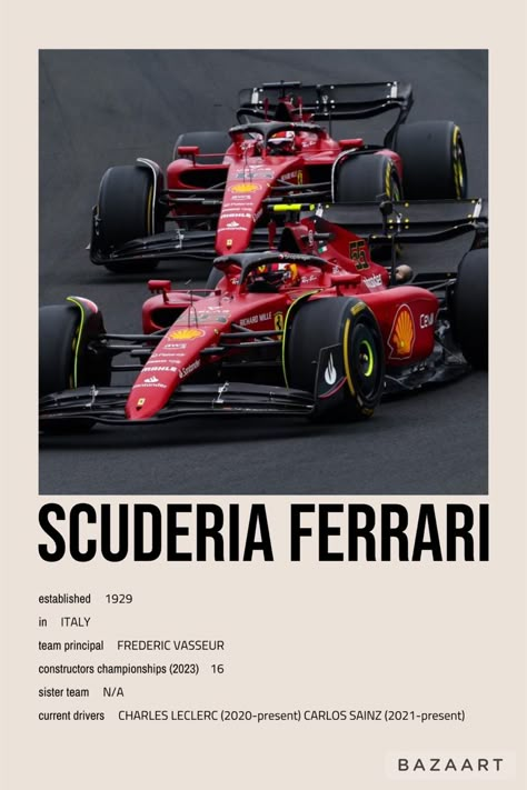 F1 Aesthetic Room, F1 Room Posters, Ferrari Poster F1, F1 Room Decor, F1 Room, F1 Prints, F1 Journal, Italy Team, Movie Character Posters