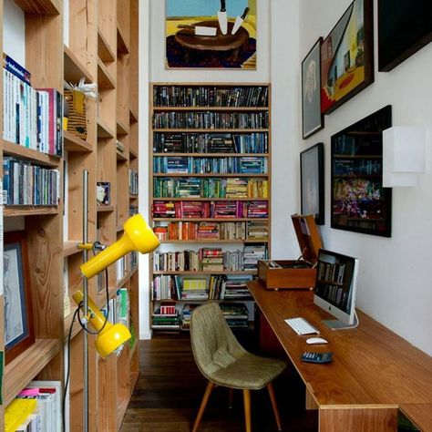 “Workspace Inspo and Image Regram thanks to @david_boyle_architect of his Marrickville House project and based in Australia. Spotter  thanks to Kara…” Diy Computer Desk, Sydney House, Narrow Rooms, Casa Vintage, Small House Plan, Home Office Inspiration, Work Spaces, Eclectic Design, Small Office