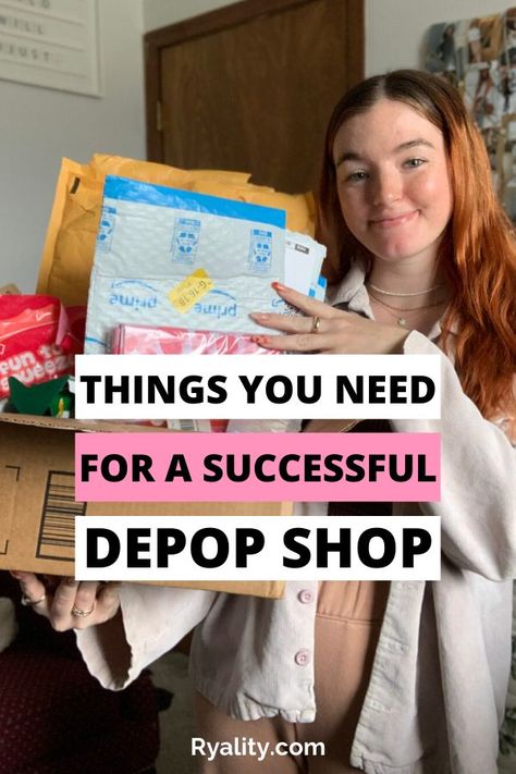 Depop Packaging, Depop Tips, Thrift Business, Sell On Depop, How To Sell Clothes, Depop Selling, Things To Sell Online, Reseller Tips, Sell Old Clothes