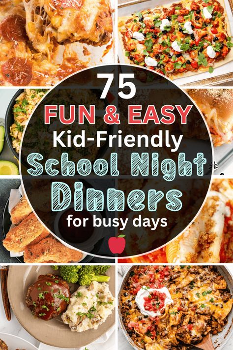 School Dinner Ideas, School Night Dinners, Back To School Dinner Ideas, Fast Family Dinners, School Night Dinner, Back To School Dinner, Fast Easy Dinner, School Dinner, Cheap Family Meals