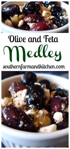 Olive and Feta Medley. Budget friendly alternative to the deli favorite! Olive And Feta Salad, Feta Olive Salad, Olive Medley Recipe, Olive Salad Recipe, Feta And Olives, Olive Dip, Graduation Food, Marinated Olives, Olive Salad