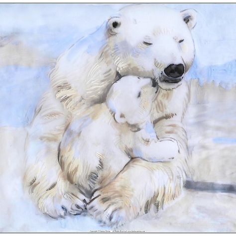 Mama Bear (2) One Piece Wall Art, Journal January, Cubs Tattoo, Gouache Tutorial, Bear Sketch, Polar Bear Art, Diy Christmas Paintings, Bear Tattoos, Cute Polar Bear