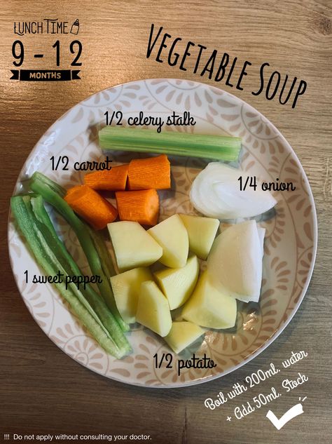 Baby Food 9-12 Months, Recipes For Baby 9-12 Months, Baby Recipes 9-12, Baby Food Recipes 9-12, 9 Months Baby Food, 10 Months Baby Food, Soup For Babies, 12 Month Baby Food, Easy Baby Food