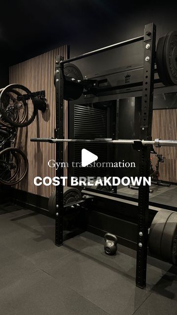 Paula Denham | Home Decor & Interiors |📍Essex, UK on Instagram: "GARAGE TO GYM COST BREAKDOWN 🏋🏾‍♀️  I’ve been asked a fair few times about how much this all cost. Remember this was about 3 years in the making, so it took a while for us to get here. This breakdown only includes things that we didn’t have before, so doesn’t include any tools we used for the DIY parts, nor does it include the gym equipment.  Plasterboarding and plastering - £1800 Carpentry - £250 Paint - £22 x 3 = £66 Slatted panels - £89 each x 11 = £979 Flooring - £26.50 x 23 = £610 Garage units and accessories - £769  Mirror - £170  Bike racks - £39   I’ve added links to all of the above in my “gym reno” highlight on my profile 🔗" Third Car Garage Gym, Garage Gym Uk, Carport Gym Ideas, Dark Home Gym, Gym Accent Wall, Garage Gym Makeover, Garage To Gym, Garage Gym Ideas Layout, Gym Room Design