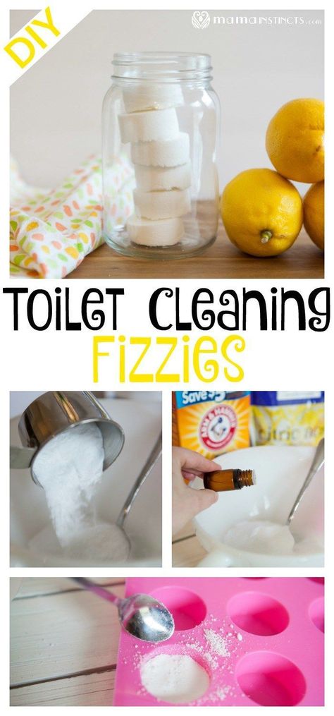 Making your toilet cleaning fizzies is a lot easier than you think and it only takes a few minutes! These DIY Toilet Cleaning Fizzies will help you tackle that toilet bowl without using toxic chemicals and the fizzies will help clean your toilet bowl. #DI Toilet Fizzies, Hard Water Stain Remover, Cleaning Diy, Diy Toilet, Cleaner Recipes, Homemade Cleaners, Diy Home Cleaning, Homemade Cleaning Products, Toilet Cleaner