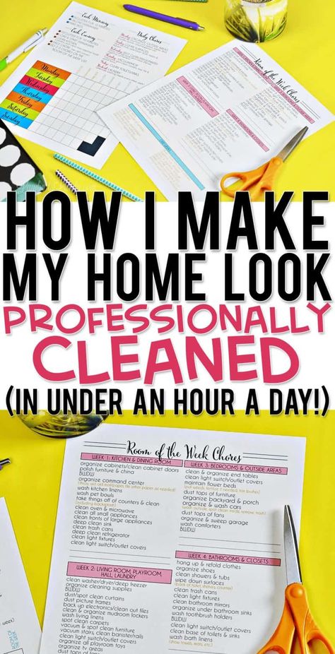 This set of free cleaning schedule printables is the easiest way to keep your home clean in an hour a day! Realistic list tasks are broken down by house zone for an organized daily & weekly routine. Monthly Deep Cleaning Schedule Free Printable, Cleaning Schedule For Working Women, Homemaking Hacks, Free Printable Cleaning Schedule, Perfect Routine, Fly Lady, Cleaning Schedules, Deep Cleaning Hacks, Clean House Schedule