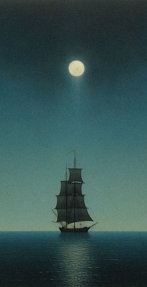 Cool Wallpapers Art, A Ship, Cool Wallpapers, Scenery Wallpaper, Dark Fantasy, Aesthetic Art, Phone Wallpapers, Art Wallpaper, The Ocean