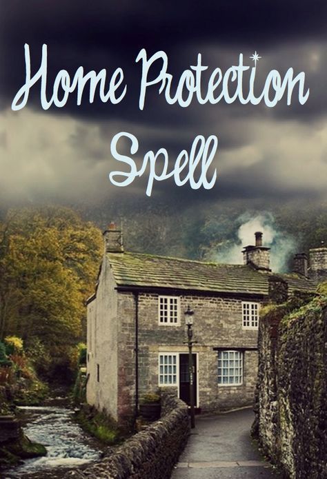 Home Protection Spell Home Protection Spell, House Protection, Wicca Spells, Protection Spell, House Blessing, Wicca Witchcraft, Witch Spell, Witch Craft, Protection Spells