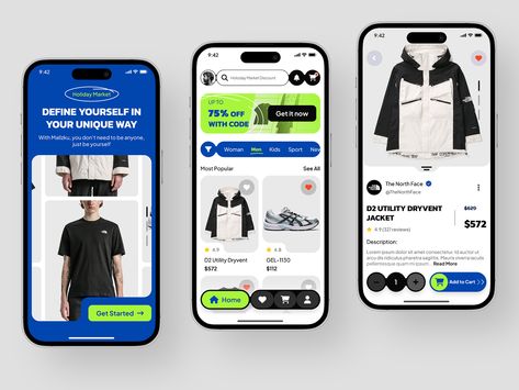 Mallzku- Fashion E-commerce Shopping Mobile App Ecommerce Ui Design, Ux Trends, E-commerce App, Mobile App Templates, App Design Layout, Ecommerce App, Mobile Ui Design, App Template, App Design Inspiration