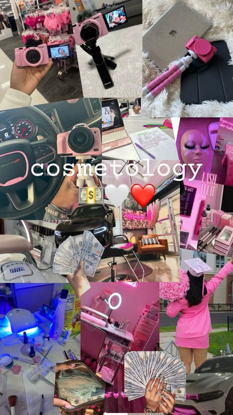 Vision Board Pictures Esthetician, Hairstylist Vision Board Ideas, Hairstylist Aesthetic Vision Board, Cosmatolagist Aesthetic, Beauty Therapist Aesthetic, State Board Cosmetology, Cosmotology Pictures Aesthetic, Cosmetology School Aesthetic, Cosmetologist Aesthetic