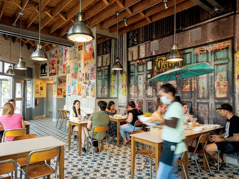 Thai Restaurant Interior Design Street Food, Thai Cafe Design, Thai Cafe Interior Design, Boat Noodles Thai Recipe, Thai Street Food Restaurant Design, Thai Restaurant Design Interiors, Thailand Restaurant Design, Noodle Restaurant Design, Thai Street Food Design