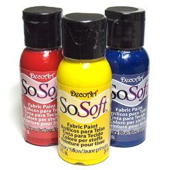 This stuff is awesome - DecoArt SoSoft Opaque Fabric Paint Color Projects, Paint Projects, Fabric Paint, How To Dye Fabric, Painting Tips, Fabric Art, Fabric Painting, Painting Projects, Painting Crafts