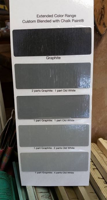 Differences between Annie Sloan’s “Grey” Chalk Paint® Colors | The Purple Painted Lady Purple Painted Lady, Chalk Paint Techniques, Grey Chalk Paint, Annie Sloan Paint Colors, Annie Sloan Graphite, Annie Sloan Colors, Basement Painting, Gray Chalk Paint, Chalk Paint Colors