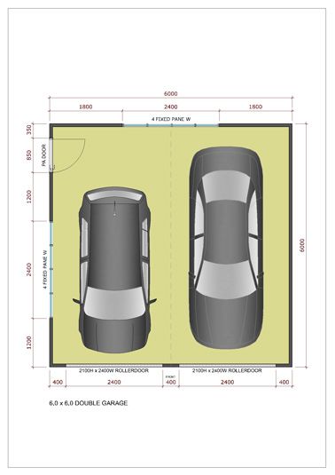 Garage Door Dimensions, Home Layout Design, Garage Door Sizes, Double Garage Door, Single Garage Door, Carport Plans, Garage Loft, Car Shelter, Garage Apartment Plans