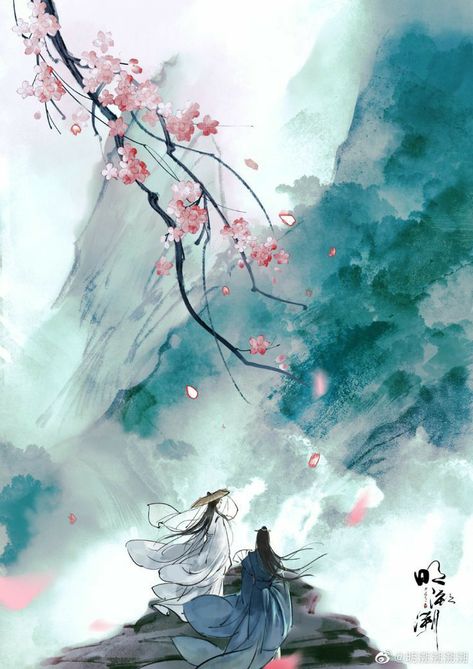 Chinese Watercolor, Samwise Gamgee, Chinese Art Painting, Dreamy Artwork, Wanderer Art, Putao, Japon Illustration, China Art, Ancient China