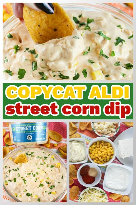 Copycat Aldi Street Corn Dip Recipe Copycat Costco Street Corn Dip, Aldi Mexican Street Corn Dip, Aldi Street Corn Dip Recipe, Creamy Street Corn Dip, Easy Street Corn Dip Recipe, Street Corn Dip Recipe Cold, Mexican Street Corn Dip Recipe Cold, Summer Crisp Corn Dip, Rojos Street Corn Dip Recipe