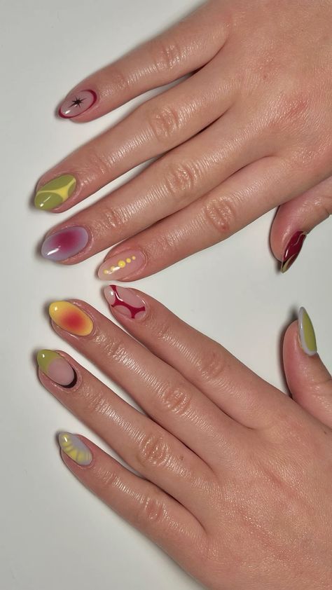 Gel Nail Designs Aesthetic, Nail Art Trend 2024, Nails Design Summer 2024, Nail Inspiration Summer 2024, Short Nail Ideas Summer 2024, Nails 2025 Trends, Nail Art Summer 2024, Summer Nail 2024, Weird Nail Art