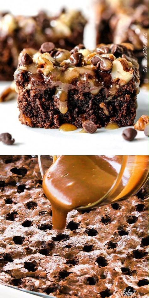 The Best Chocolate Frosting, Best Chocolate Frosting, The Best Brownies Ever, Best Brownies Ever, Turtle Brownies, The Best Brownies, Smores Dessert, Resep Brownies, Diy Dessert