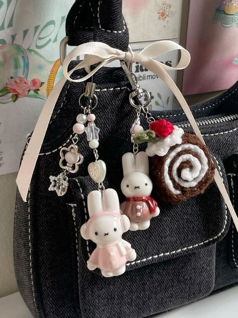 ʚ kimi ɞ on X: "miffy charms https://t.co/bcsBQdtPvM" / X Inside My Bag, Tanah Liat, Cute Clay, Bag Essentials, Soju, Cute Keychain, Bag Charms, Pretty Bags, Cute Little Things