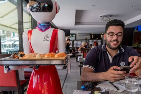 High-Tech Restaurants - London Restaurants With Robot Waiters Robot Waiter, Robot Restaurant, Restaurants London, Best Restaurants In London, Leaving On A Jet Plane, Restaurants In London, Bakery Shop, London Restaurants, Jet Plane