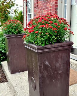 This was my entry for the Crafting with the Stars….it came in 8th place out of 12! I simply LOVE these planters! They are simple, elegant, and budget friendly to make! Here is how I did it… I am not a gardener. I don’t have a green thumb. I have come to terms with this….I … Diy Planters Outdoor, Planter Project, Metal Planter Boxes, Plant Containers, Stay Tune, Tall Planters, Outdoor Planter, Outside Ideas, Large Planters