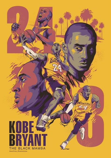 Basketball Aesthetics, Kobe Art, Kobe Bryant Art, Lakers Wallpaper, Kobe Bryant Lakers, Mamba Forever, Kobe Bryant Poster, Bryant Lakers, Kobe Bryant Family