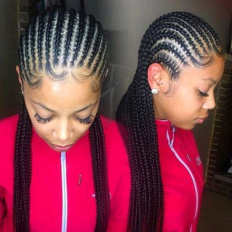 STYLECASTER | Protective Hairstyles to Try | Straight Back Cornrows #braidhairstyles #WomenHairstyles Hairstyles Straight Back, Straight Back Hairstyles, Long Cornrows, Straight Back Braids, Straight Back Cornrows, Sleek Braid, Hairstyles Straight, Feed In Braids, Hairstyles Natural