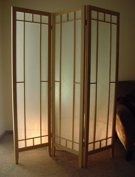 Shoji Paper, Changing Screen, Japanese Interior Design Modern, Chinese Room Divider, Shoji Doors, Room Divider Shelves, Japanese Door, Folding Screen Room Divider, Wooden Sliding Doors