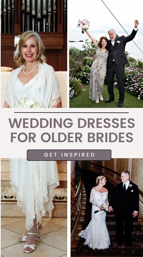 Find your dream wedding dress with our elegant wedding dresses for older brides. Our curated selection of wedding dresses for mature brides ensures you'll look stunning on your big day. Choose from timeless wedding gowns for older brides that exude classic beauty and style. Perfect for wedding dresses for women over 50 who want to shine, our collection includes classic wedding dresses for older brides that will make you feel fabulous. Discover your perfect older bride wedding dress today. Older Bride Wedding Dress Over 50, Weddings For Older Brides Over 50, Wedding Dresses Over 50 Bride, Wedding Dresses For Older Brides Over 50, Older Bride Dresses Over 50, 2nd Marriage Wedding Dress, Over 50 Wedding Dress, Older Bride Dresses, Wedding Dresses For Older Women