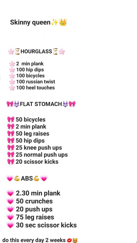 #workout #hourglass #flatstomachworkout #diet #skinny Good Workouts To Get A Flat Stomach, Workouts Weight Losing, Smaller Tummy Workout, Workout Plan For The Week, How To Loss Body Fat Fast In A Week, Workout For Flat Stomach And Small Waist In A Week, Small Waist Flat Belly Workout, How To Get Hourglass Shape Workouts Gym, Workout Plan For Hourglass Shape