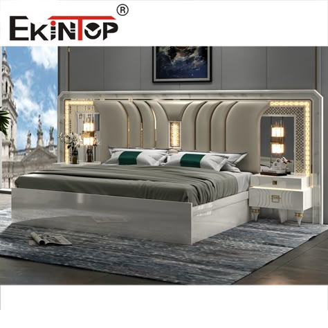 Bed Design Queen Size, Furniture Design Bed Set, Bedroom Sets Furniture King Modern, King Size Bed Luxury, Latest Luxury Bed Design, Double Bed Design Modern Luxury, King Size Bed Designs Modern, Modern King Size Bed Master Bedrooms, New Bed Designs 2023 Modern