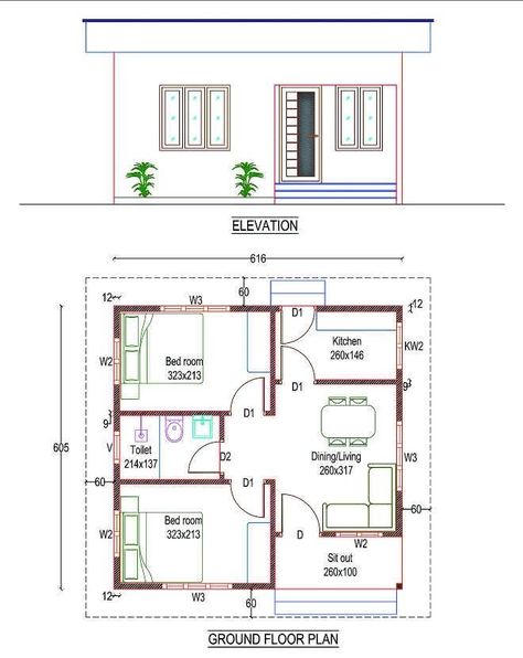 100 Square Feet House Plan, 650 Sq Ft House Plans 1 Bedroom, 400 Sq Ft House Plans 2 Bedroom, 650 Sq Ft House Plans 2 Bedroom, 2 Bedroom House Plans Modern, Small House Layout 2 Bedroom, 650 Sq Ft House Plans, Layout Design Architecture House Plans, Kerala Style House Plan