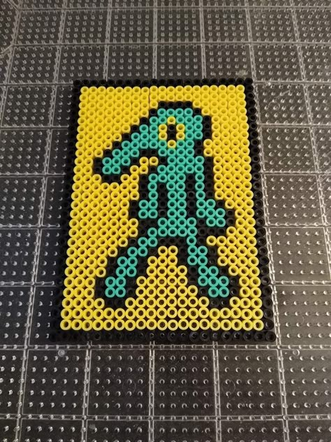 Handsome Squidward Perler Beads, Patrick Star Perler Beads, Boogie T Perler, Trippy Fuse Beads, Perler Beads Ideas Pokemon, Perler Wall Art, Meme Perler Beads, Perler Bead Patterns Minecraft, Trippy Pixel Art