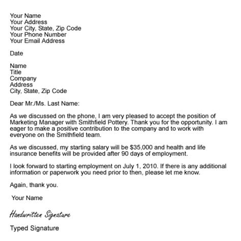 When you accept a job offer, it's a good idea to write a formal job acceptance letter to confirm the details of employment and to formally accept the position. Here's an example. Job Acceptance Letter, Internship Acceptance, Job Acceptance, Official Letter Format, Formal Business Letter Format, Friendship Essay, Business Letter Example, Business Letter Sample, Cover Letter For Internship