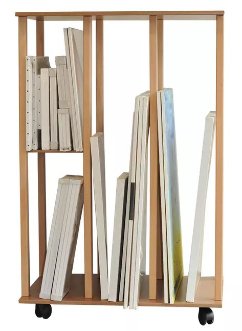 Art Storage System - Meuble de rangement en bois | Auboi Rangement Art, Art Studio Storage, Painting Storage, Studio At Home, Studio Storage, Art Studio Space, Art Supplies Storage, Art Studio Organization, Art Studio Room